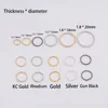 100pcs/lot 8 10 15 18 20 mm  Gold Jump Rings Round Twisted Split Rings Connectors For Diy Jewelry Finding Making Supplies ► Photo 3/6