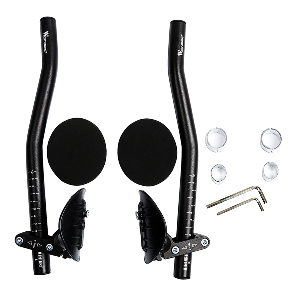 1 Pair Bike Rest Handlebar Cycling Aero Bar Relaxation Arm Rest Handle Bar