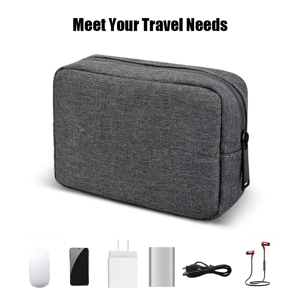 New Portable Digital Storage Bags Organizer USB Gadgets Cables Wires Charger Power Battery Zipper Cosmetic Bag Case Accessories 3
