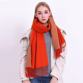 

Korean version of winter dual-purpose pure-color lady scarf 2019,Thickening the New Kind of Lovers'Scarf for Warm Preservation