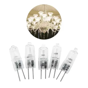 

Clear Super Bright 20w G4 12v 2900K Warm White Halogen Capsule Pins Bulbs Lamps Beads For Chandelier Ceiling Light High Power
