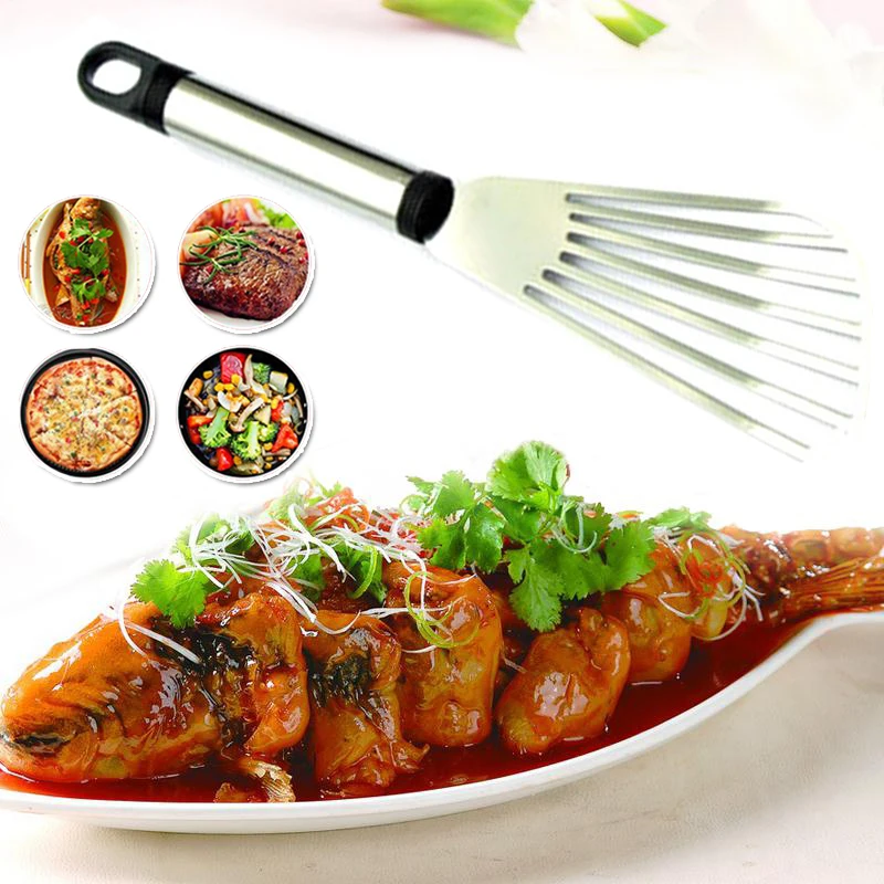 Cooking Turners Tool Fish Slice Spatula Food Turner Shovel Kitchen Utensils User Friendly Supply Flat Leaky Frying New