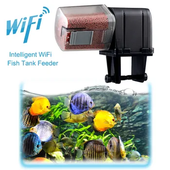 

Automatic Fish Feeder WiFi Programmable Smart Device App Controlled Fish Tank Food Dispenser DIN889