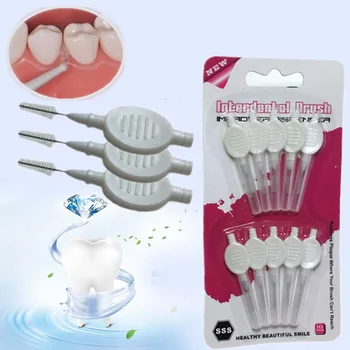 

10 Pcs/ Set Interdental Brush Broom Head Dental Floss Teeth Cleaning Hygiene Oral Care Dental Tools BV789