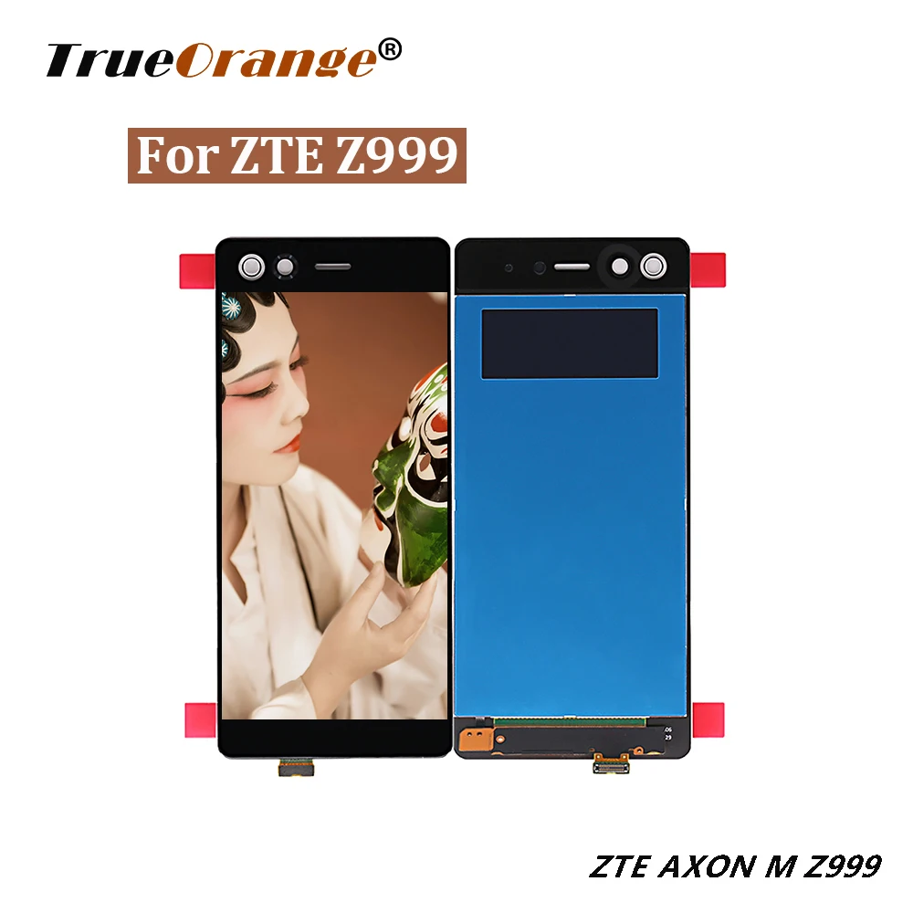 5 2 'ЖК для ZTE Axon M Z999 Дисплей кодирующий преобразователь сенсорного экрана в