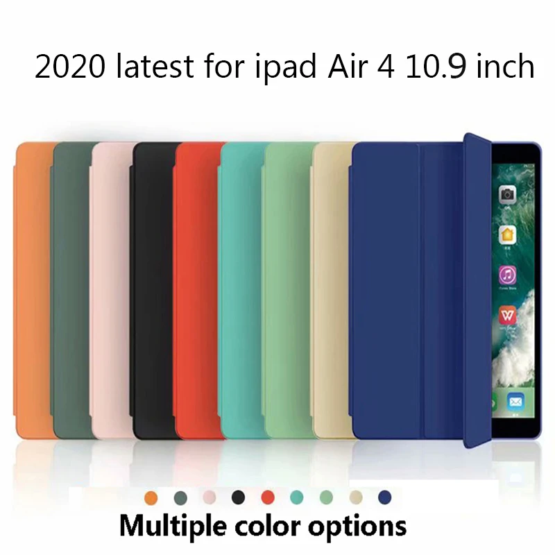 

For Apple 2020 latest IPad 10.9 inch Air4 Case Cover for ipad Air 4 10.9" Tablet Cover Cases Smart Sleep Wake For ipad Air4