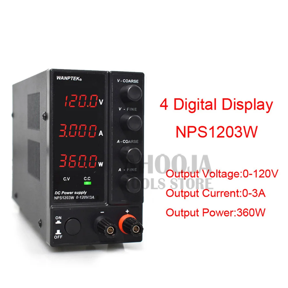 NPS1203W 120V3A портативный мини Регулируемый лабораторный DC импульсный источник питания для телефона, ноутбука, ремонт, тест, регулируемая мощность