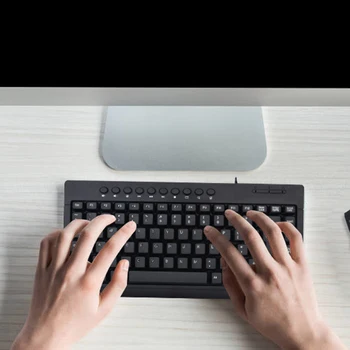 

Black Ultra-Thin Quiet Small Size 85 Keys Mini Multimedia Portable Usb Keyboard for Laptop Pc