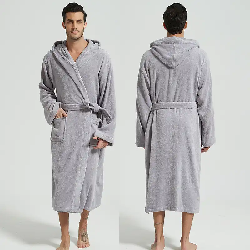 100 cotton mens bathrobe Clearance