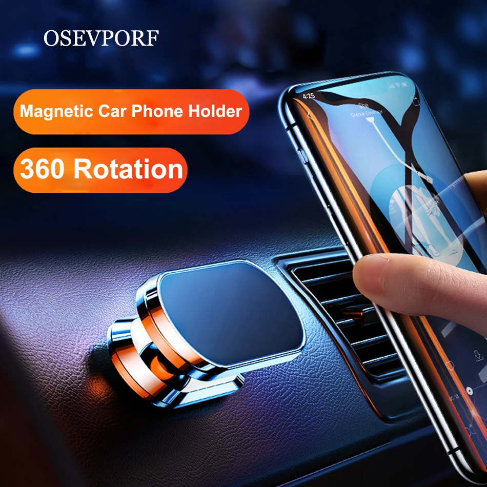 OSEVPORF Metal Magnetic Car Phone Holder 360 Rotation Mount Mobile Support Cellphone Mini Stand Universal For iPhone 11 Pro MAX OSEVPORF Metal Magnetic Car Phone Holder 360 Rotation Mount Mobile Support Cellphone Mini Stand Universal For iPhone 11 Pro MAX