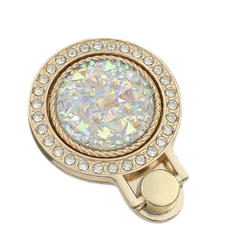 360 Degree Metal Round Stand Bracket Bling Gemstone Crystal Finger Ring Phone Holderfor Smart Cell | Мобильные телефоны и