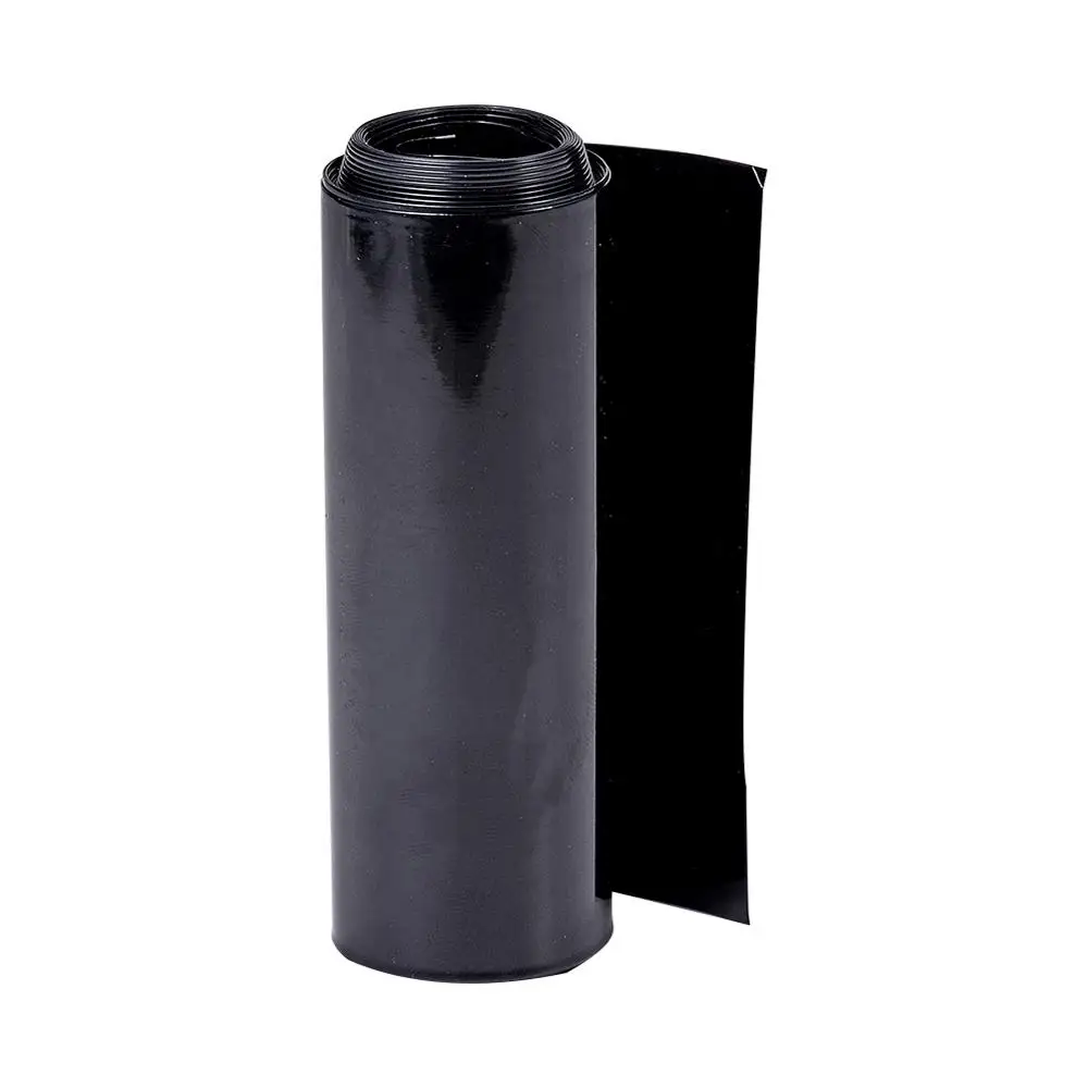 Black 2m Othmro 85 мм ширина скребки 2 м/5 м длина ПВХ термоусадочные трубки для 4 × 18650 батареи термоусадочная изоляция рукава - Цвет: Black 2m