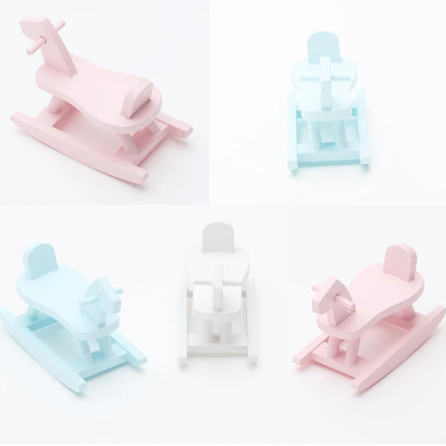 Mini Baby Trojan Horse Toy Cute Scene Simulation Model Props for Dollhouse Decor Simulation Horse Riding Toy Kid Educational Toy 2