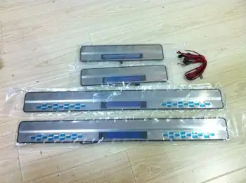 

Car styling For Toyota RAV4 accessories 2009-2017 led auto door sill protector sills illuminated scuff plate cover thresholds