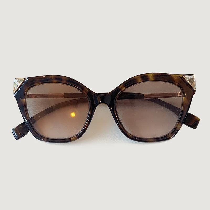 Винтажные ацетатные оправа, модные солнцезащитные очки для женщин, роскошные высококачественные солнцезащитные очки «кошачий глаз» для женщин - Цвет линз: No.1 sunglasses