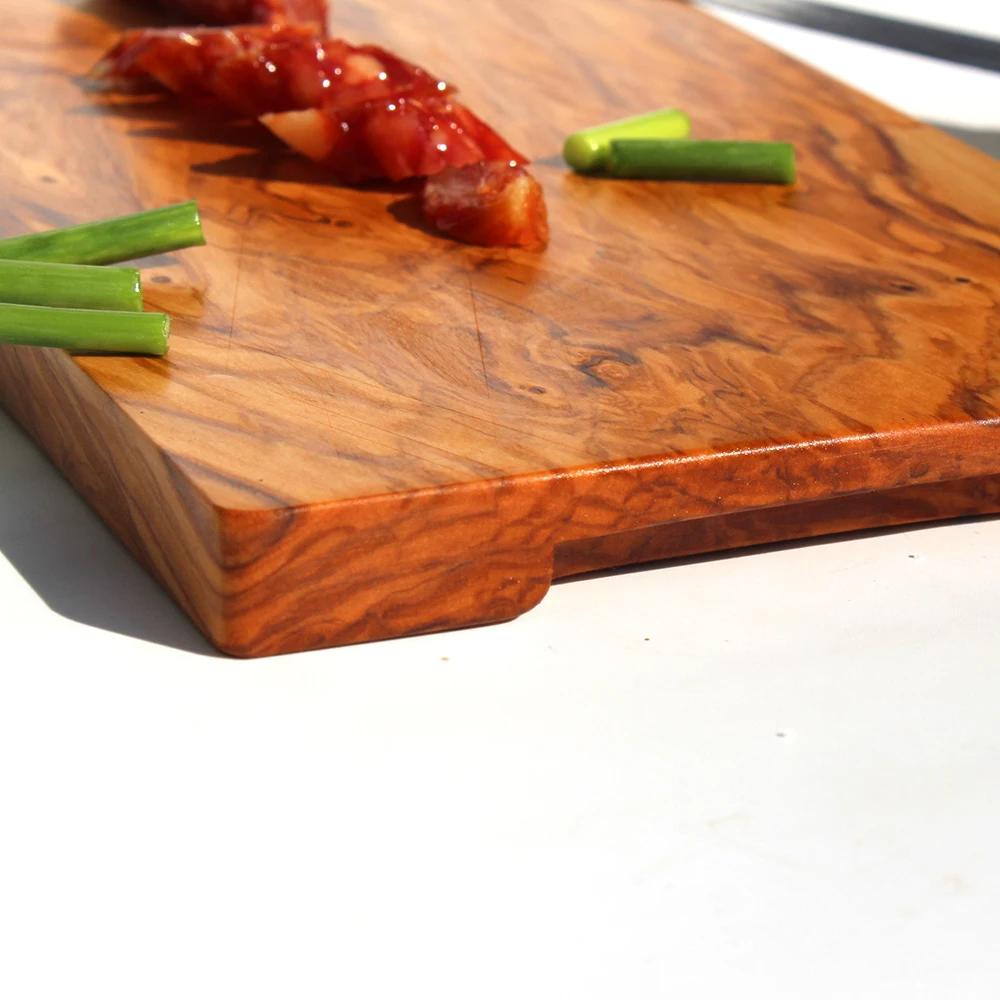 Оливковое дерево деревянный разделочный блок Хлеб Суши пиццы доски маленький размер#830 натуральное масло