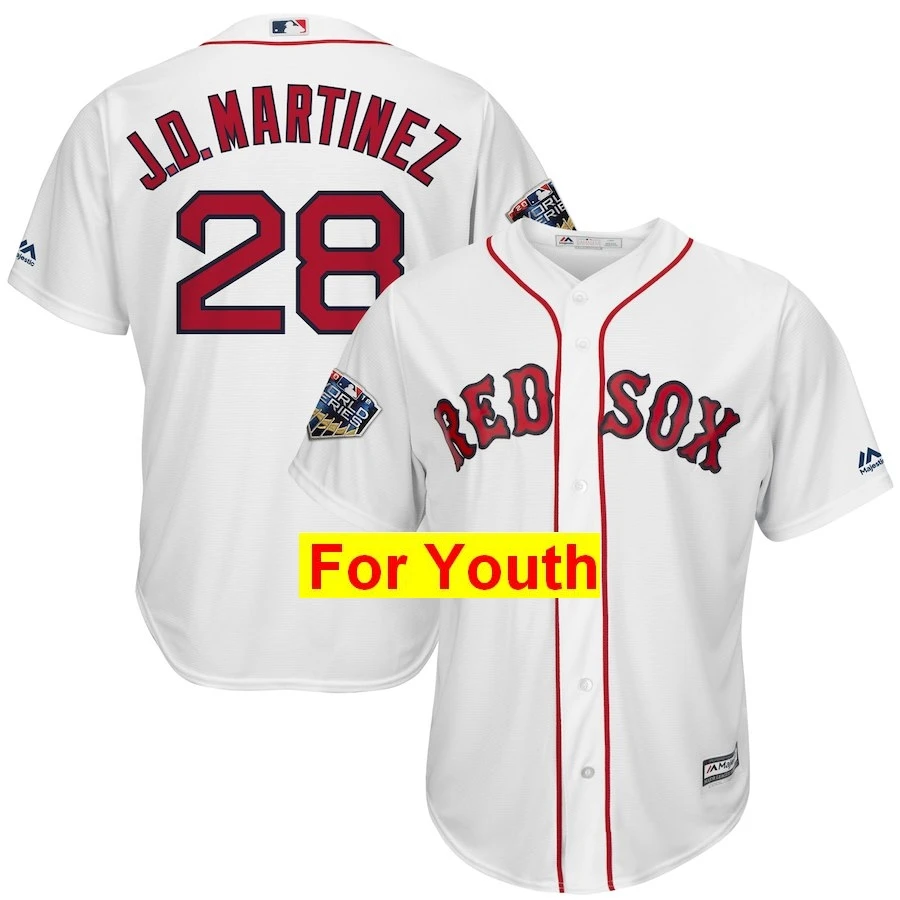 Youth Xander Bogaerts Boston David Ortiz Mookie Betts Andrew Benintendi Chris Sale David Price Jersey Bradley Jr World - Цвет: Youth