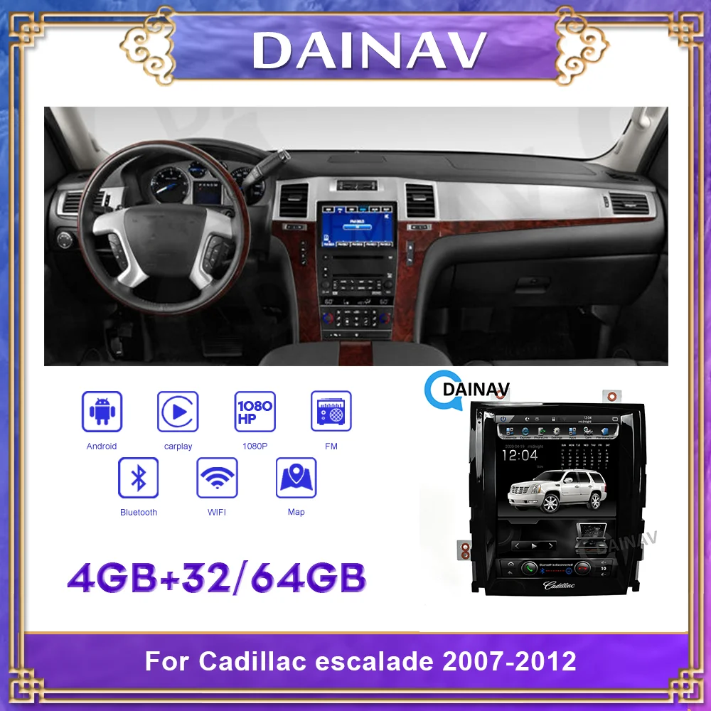 2din Android Car GPS Navigation For Cadillac escalade 2007 2012 Car DVD