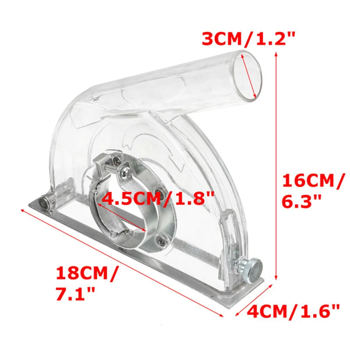 

Convertible Clear Cutting Transparent Grinding Dust Cover For 45 Angle Grinder & 3/4/5" Saw Blades For Hand Grinder Power Tool