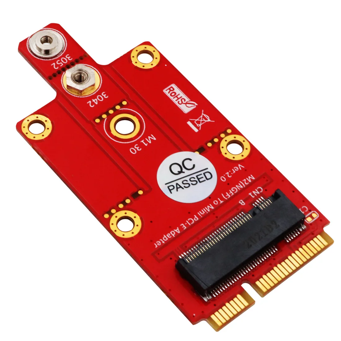XT-XINTE M.2 ключ B к Mini PCI-E mPCIe адаптер для 3G / 4G 5G модуль поддерживает 3042/3052 Тип M2 размер