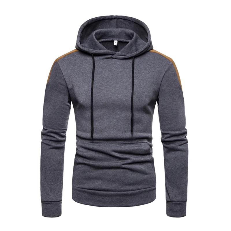 

CYXZFTROFL New Autumn And Winter Brand Men's High-quality Simple Stitching Long-sleeved Fashion Trend Men's Hoodie Sweatshirt
