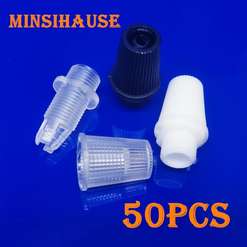 

50/200/1000pcs Plastic Cable Strain Reliefs Wire Clamp Male M10 Thread Cord Grips Pendant Light Accessories Light Socket Cap