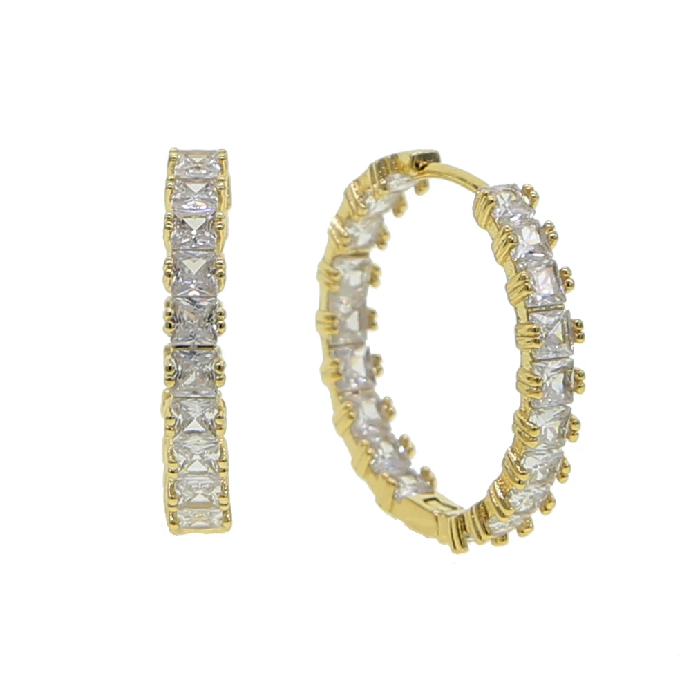 Sparking bling heart arrow cz Big Round Huggie hoop earring high quality gorgeous luxury iced out women fashion jewelry | Украшения и