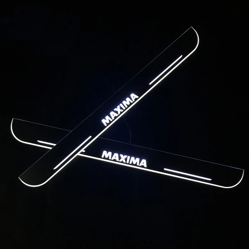 CARPTAH обрамление педали автомобиля внешние части светодиодный порог Накладка путь динамический стример свет для Nissan Maxima
