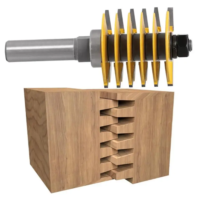 

Labor-saving Milling Cutter Drum Line Arc Trimming Knife Woodworking Tenon Tool for Wood Splice Tenon Panel Line Modeling