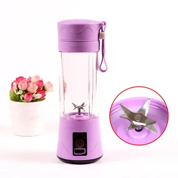 

Electric Juice Mixing Cup Professional 4 Blades Mini Juicer Portable Multi-function Usb Charging Juice Cup Fruit Citrus Juicer