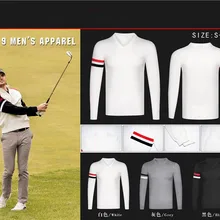 Z Мужская одежда для гольфа, мужской теплый дышащий Повседневный свитер с длинным рукавом, 3 цвета, одежда для гольфа