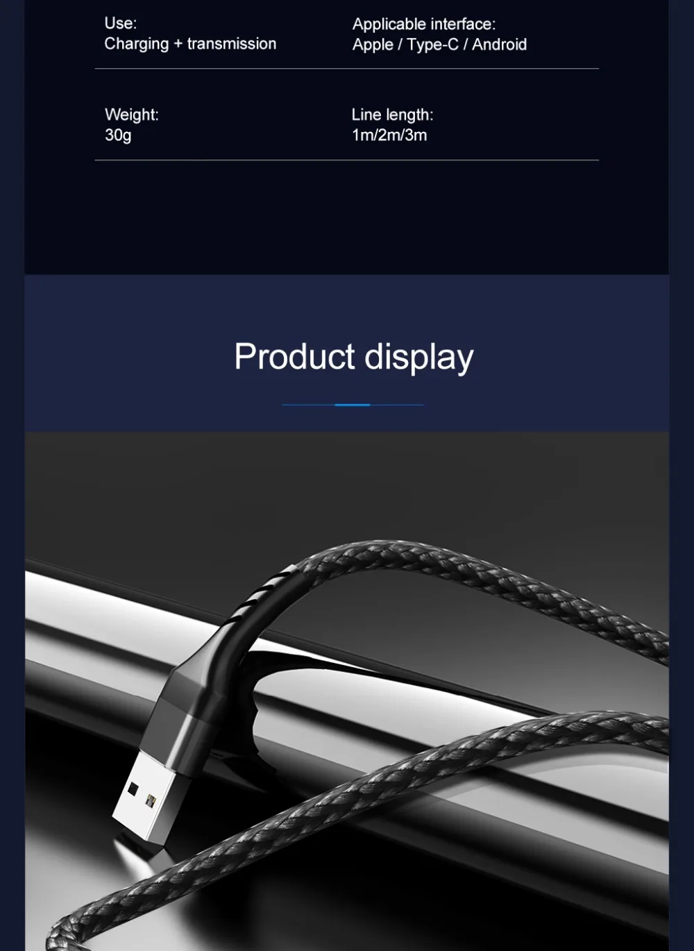 QC 3,0 микро Тип usb C 8 Pin кабель для iPhone11 XS XR 1м 2м 3A провод для быстрого заряда Тип-C Зарядное устройство телефонный кабель для зарядки и передачи данных для huawei Xiaomi