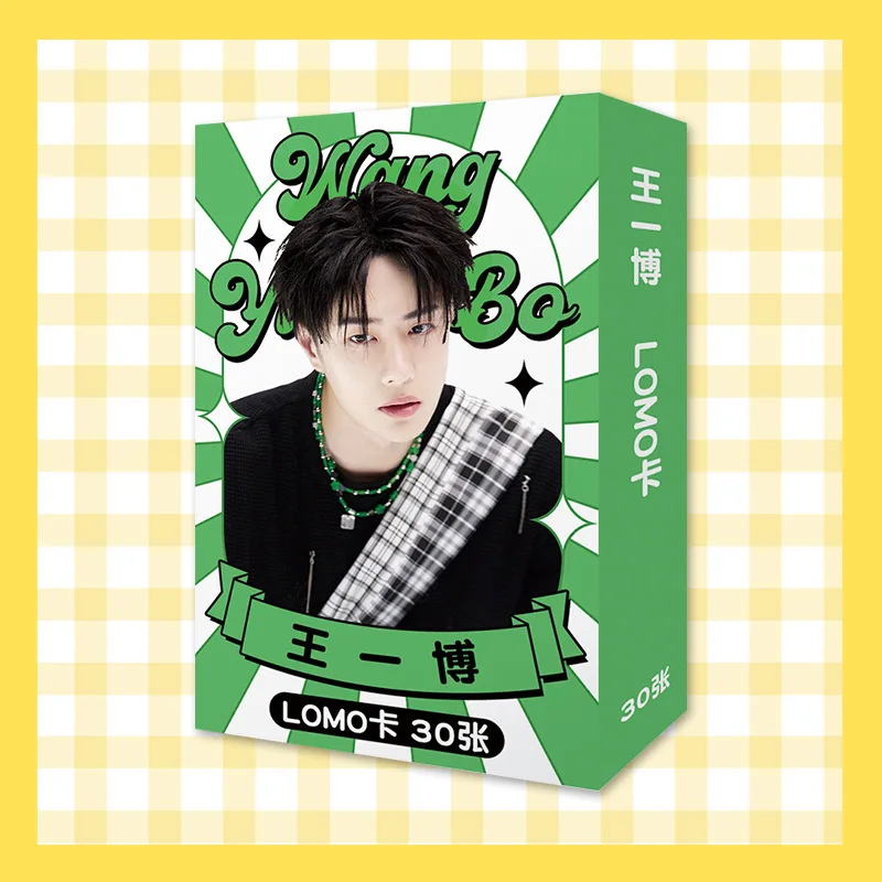 30 Sheets/Set Xiao Zhan, Wang Yibo, Cai Xukun, Jackson Yee, TNT Star LOMO Card Mini Postcard DIY Message Card Gift