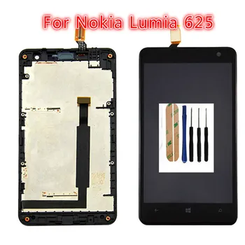 

Top quality 100%New LCD For Nokia Lumia 625 LCD Screen with Touch Screen Display Digitizer Assembly With Frame