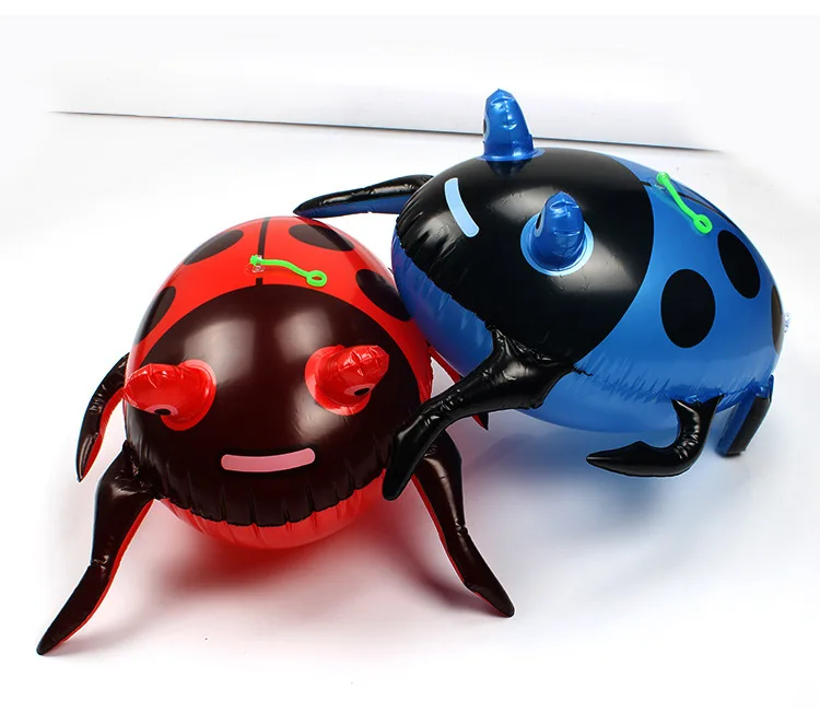 Стиль ПВХ надувной Сияющий Жук Coccinella Septempunctata модель Жук светильник в комплекте с эластичным шнурком игрушка