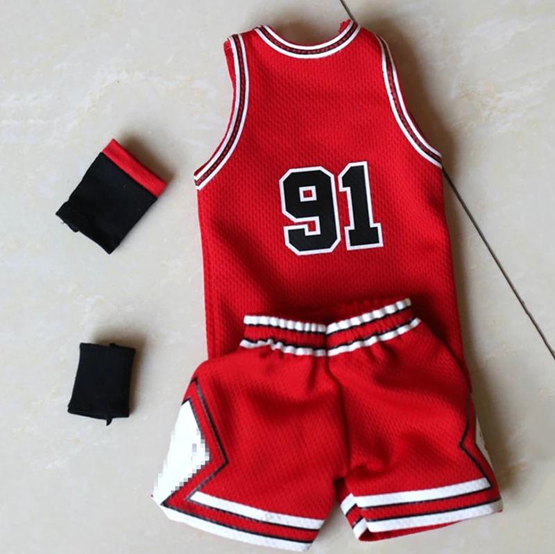 Модель 1/6 года, спортивная баскетбольная звезда Scottie Pippen, Мужская баскетбольная одежда, мужская Трикотажная одежда, набор одежды для 12 дюймов, Мужская фигурка - Цвет: Золотой