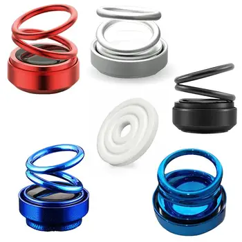 

Solar Energy Car Double Loop Rotary Dashboard Perfume Air Freshener Car Aromatherapy Diffuser Interior Decor