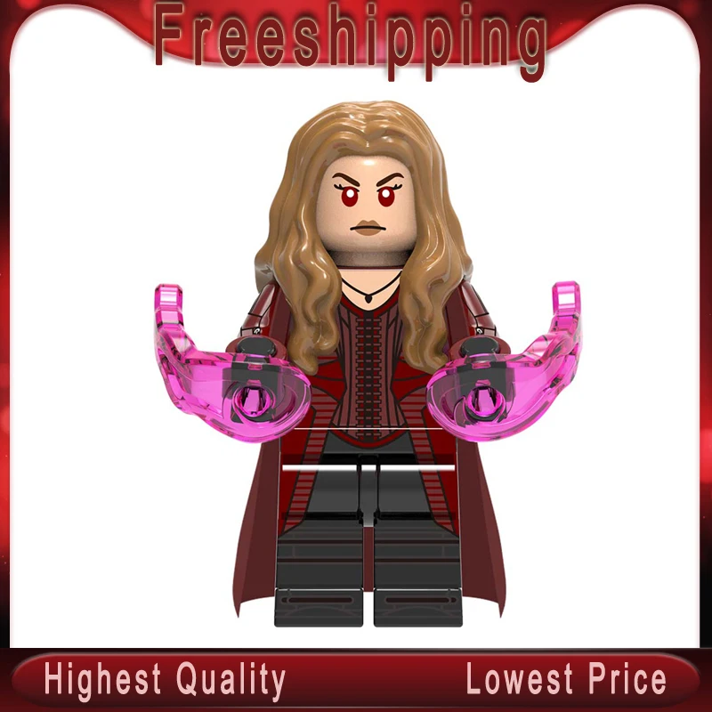 

Marvel Avengers Endgame Scarlet Witch Iron Man Thanos Thor War Machine spiderman Captain America Hulk Building Blocks toy XH1304