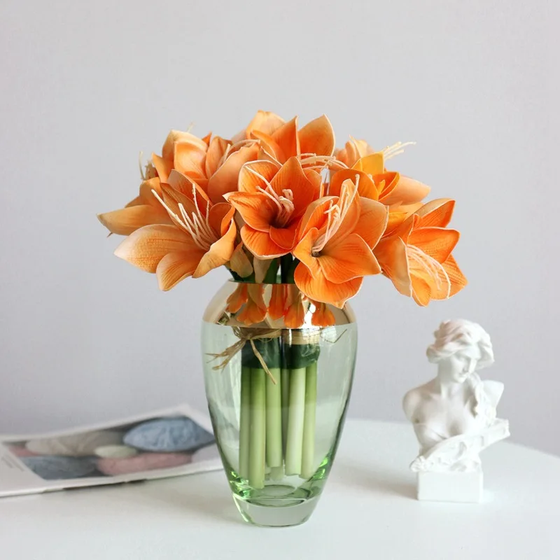 

Artificial flowers PU simulation clivia interior decoration artificial bouquet decorations wedding home soft decoration flowers