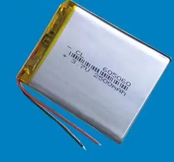 Бесплатная доставка 1 шт. литий-полимерная аккумуляторная батарея 605060 3 7 в 2500 мАч