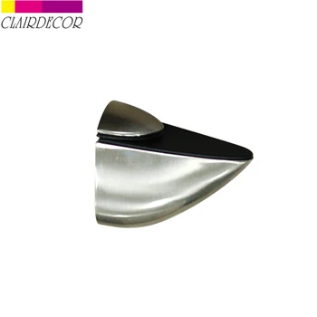 

Zinc Alloy Adjustable Glass Clamps Glass Plated Brackets Satin Nickel Alloy Shelf Holder Support Clamp Holder For Glass Shelves