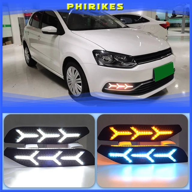 Car Fog Lights Day Driving Running Light for VW Volkswagen POLO 6R