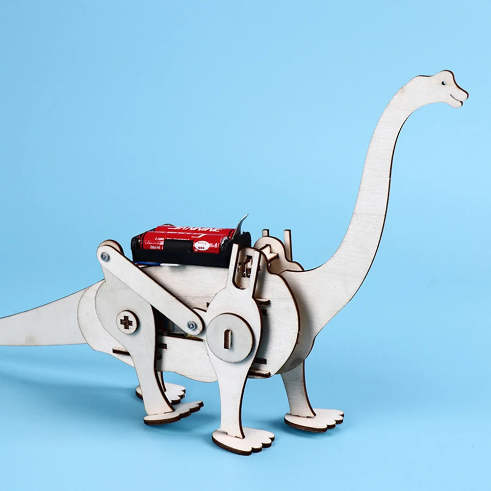 DIY 3D ходьба T-rex динозавр сборки головоломки дети эксперимент Образование игрушка