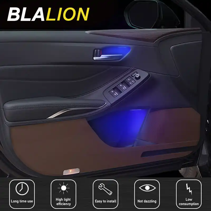 車の内装ドアハンドルライトled周囲光車インナーボウルアームレストライトオート雰囲気ランプユニバーサル装飾ライト 装飾ランプ Aliexpress