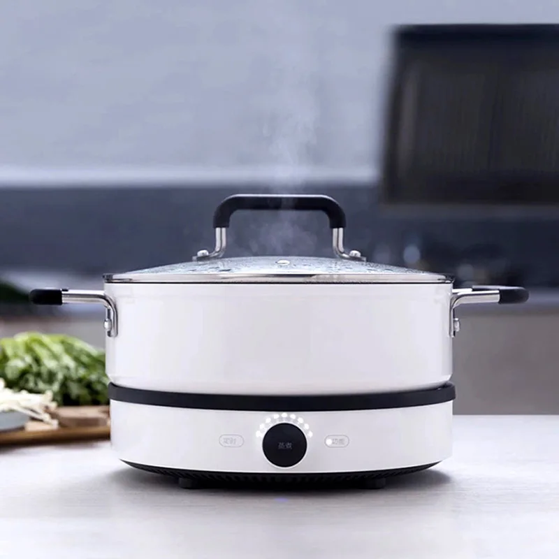 Xiaomi Mijia индукционные плиты 4л антипригарный кастрюля Посудомоечная машина Безопасный алюминиевый покрытый суп горшок нагревается быстро равномерно