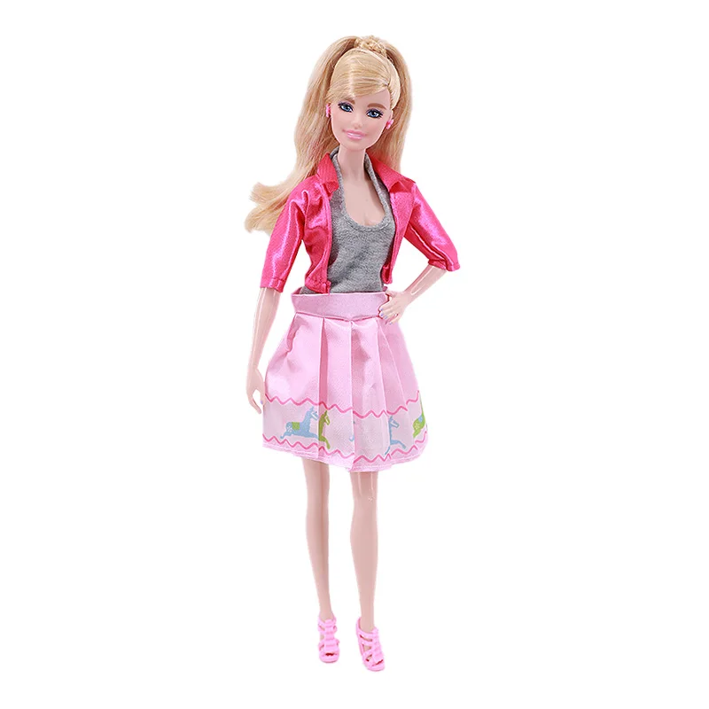 Fashion Popular Multi-layer Skirt Short Skirt College Style For 11 Inch 26-28Cm Barbies Doll Puff Skirt With Waist,Kid Toy 19