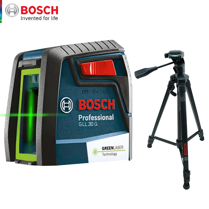 Zwembad Refrein Narabar Bosch Laser Level Gll30g Green Light Horizontal And Vertical High Precision  Two-line Instrument Indoor And Outdoor Spirit Level - Laser Levels -  AliExpress