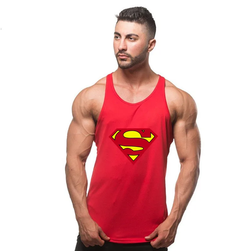 Бренд лето Капитан Америка брендовая одежда Singlets Мужская майка мышцы рубашка Супермен брус, бодибилдинг фитнес мужские вес