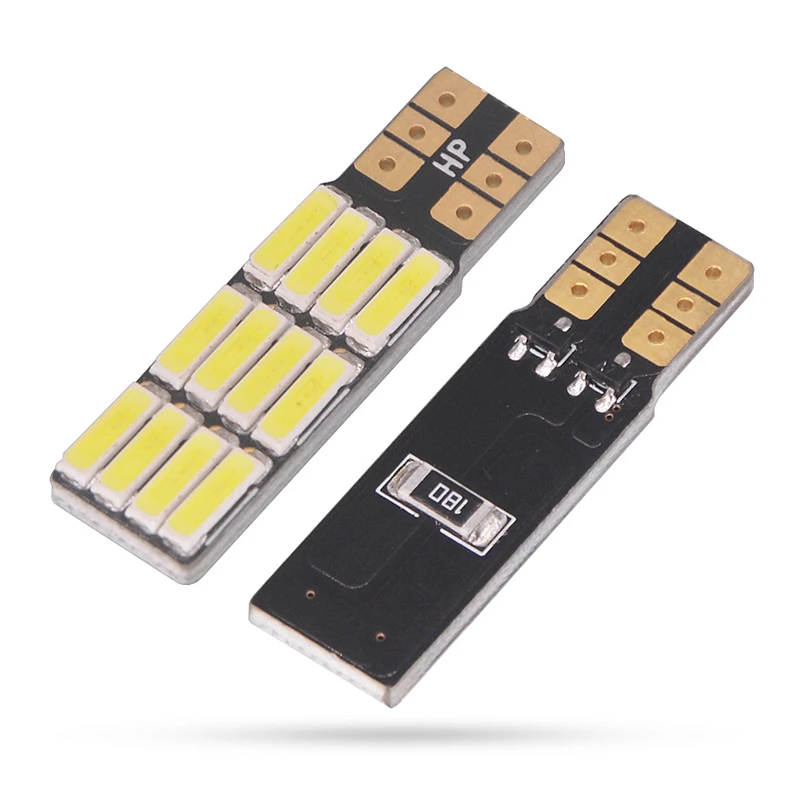 100x Автомобильный светодиодный светильник T10 12 Светодиодный 194 168 7020 SMD клиновидная сменная панель заднего хода для габаритных огней DC12V