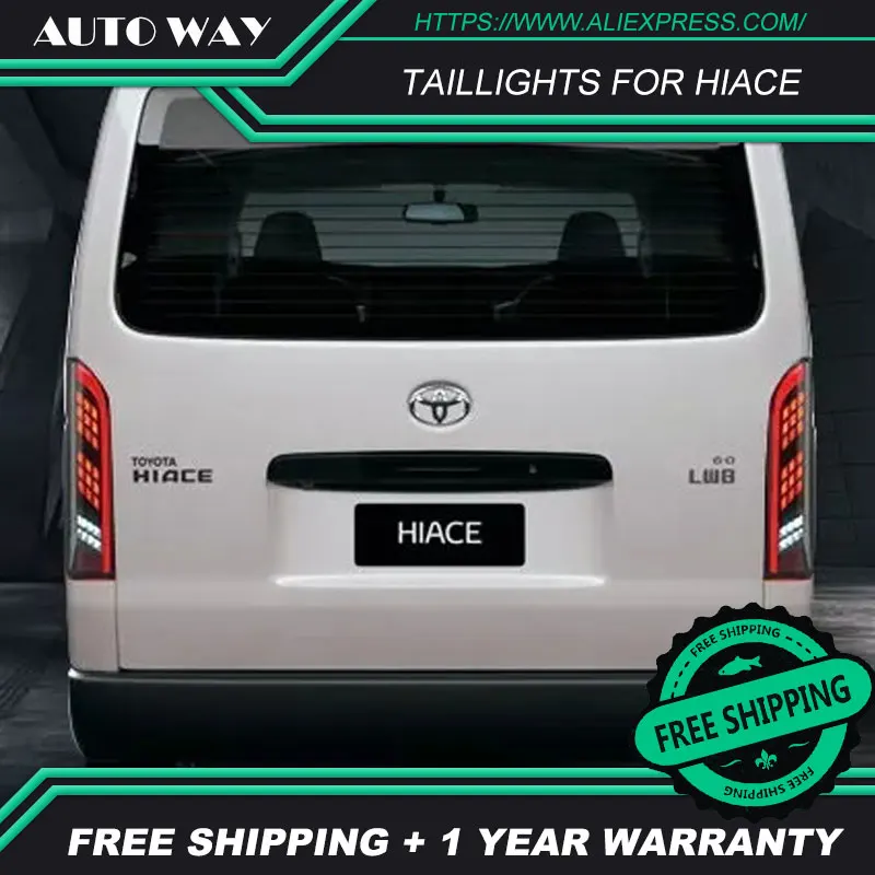 Автомобильный Стильный чехол для Toyota HIACE 2005- задние фонари светодиодный задний фонарь для Toyota HIACE задний фонарь все светодиодный задний фонарь